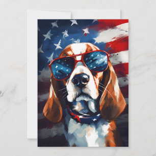 Cartes Pour Fêtes Annuelles Beagle 4 juillet fête de l'indépendance