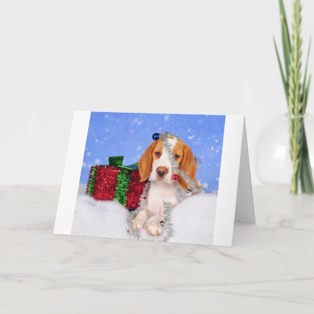 Cartes Pour Fêtes Annuelles Beagle Jingle (Devant)
