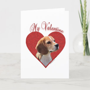 Cartes Pour Fêtes Annuelles Beagle My Valentine