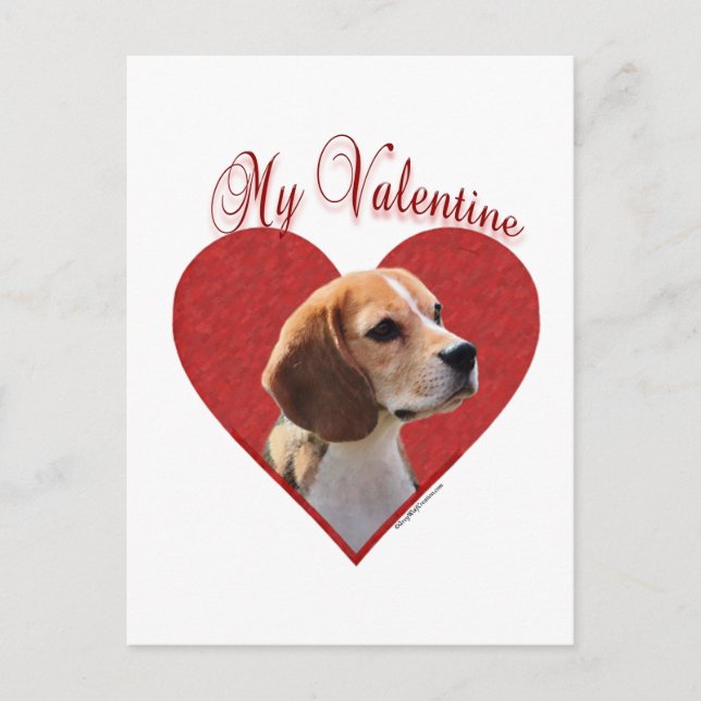 Cartes Pour Fêtes Annuelles Beagle My Valentine (Devant)