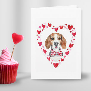 Cartes Pour Fêtes Annuelles Beagle Vous avez pris mon coeur coutume Valentine