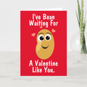 Cartes Pour Fêtes Annuelles Bean vous attend pour la Saint Valentin
