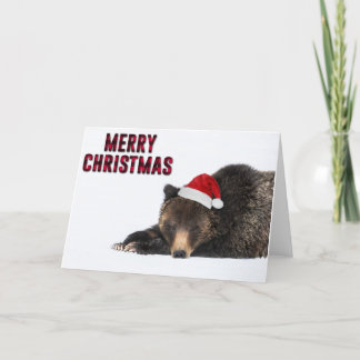 Cartes Pour Fêtes Annuelles Bear Christmas Card