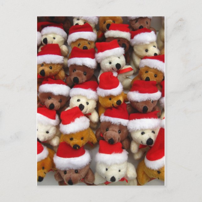 Cartes Pour Fêtes Annuelles Bears de Noël (Devant)