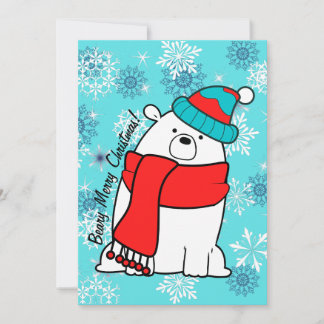 Cartes Pour Fêtes Annuelles Beary Joyeux Noël