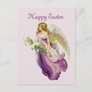 Cartes Pour Fêtes Annuelles Beau ange vintage de Pâques