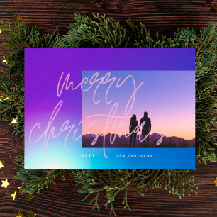 Cartes Pour Fêtes Annuelles Beau Élégant Dégradé de Noël