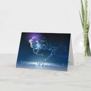 Cartes Pour Fêtes Annuelles BEAU Imaginaire Horse Noël PERSONNALISÉ