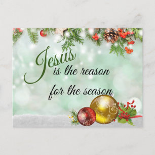 Cartes Pour Fêtes Annuelles Beau Jésus Est La Raison De La Saison