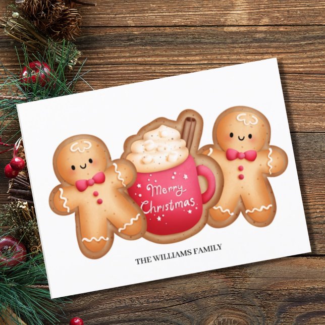 Cartes Pour Fêtes Annuelles Beau Noël Gingerbread caca (Créateur téléchargé)