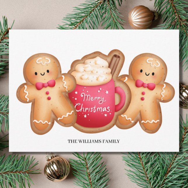 Cartes Pour Fêtes Annuelles Beau Noël Gingerbread caca (Créateur téléchargé)