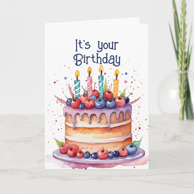 Cartes Pour Fêtes Annuelles Beau Whimsical Inspirational Anniversaire Mangez l (Devant)
