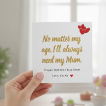 Beautiful Mother's Day Card From Daughter With Lov