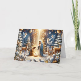 Cartes Pour Fêtes Annuelles Beautiful Nativity Scene Holiday Christmas
