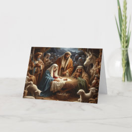 Cartes Pour Fêtes Annuelles Beautiful Nativity Scene Holiday Christmas