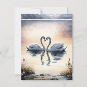 Cartes Pour Fêtes Annuelles Beaux Arrière - plans de Swan Lake