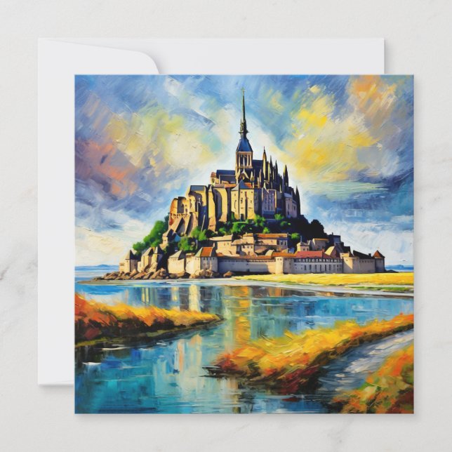 Cartes Pour Fêtes Annuelles BEAUX Le Mont Saint Michel (Devant)