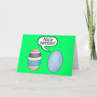 Cartes Pour Fêtes Annuelles Beaux oeufs de Pâques de tatouage