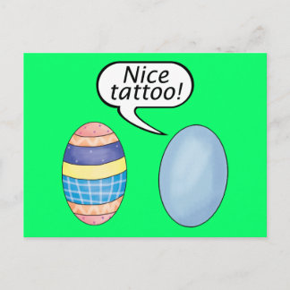 Cartes Pour Fêtes Annuelles Beaux oeufs de Pâques de tatouage