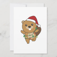Beaver Noël Animaux d'hiver Beaver