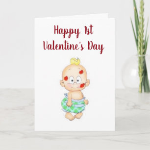 Cartes Pour Fêtes Annuelles BÉBÉ ***1re JOURNÉE DE VALENTINE*** SOUFFLE ET AMO