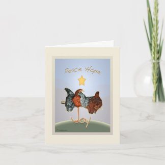 Cartes Pour Fêtes Annuelles Bébé backyard chicken Holiday
