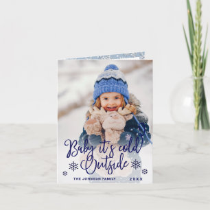 Cartes Pour Fêtes Annuelles Bébé de Noël C'est froid dehors