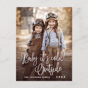 Cartes Pour Fêtes Annuelles Bébé de Noël C'est froid dehors