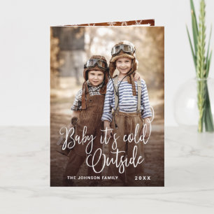 Cartes Pour Fêtes Annuelles Bébé de Noël C'est froid dehors