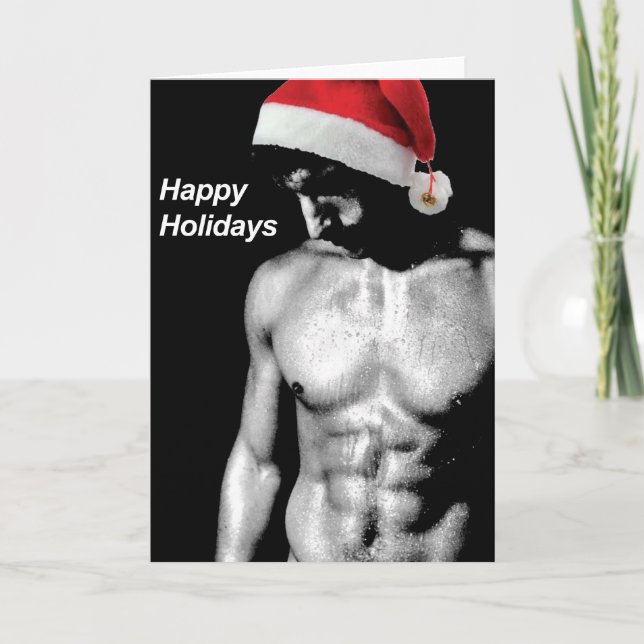 Cartes Pour Fêtes Annuelles Bébé de Père Noël ! (Devant)