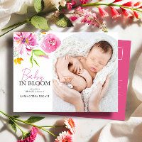 Bébé en fleur Sip et voir l'invitation