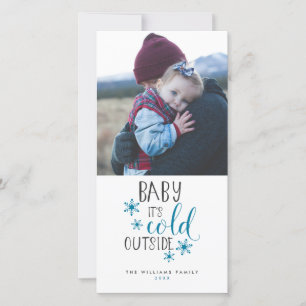 Cartes Pour Fêtes Annuelles Bébé Il fait froid dehors Noël