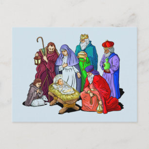 Cartes Pour Fêtes Annuelles Bébé Jésus dans la colère