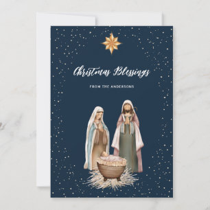 Cartes Pour Fêtes Annuelles Bébé Jésus Nativité chrétienne Noël