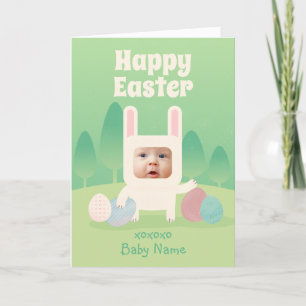 Cartes Pour Fêtes Annuelles Bébé mignon lapin Joyeux Pâques