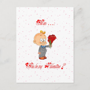 Cartes Pour Fêtes Annuelles Bébé : mon premier Valentine -