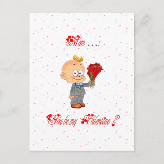 Cartes Pour Fêtes Annuelles Bébé : mon premier Valentine -