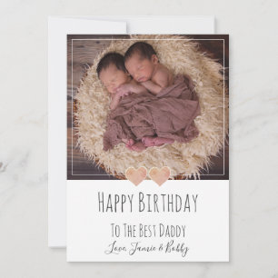 Cartes Pour Fêtes Annuelles Bébé photo Joyeux anniversaire papa