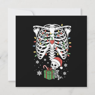Cartes Pour Fêtes Annuelles Bébé squelette mignon Grossesse maternité Noël Mam