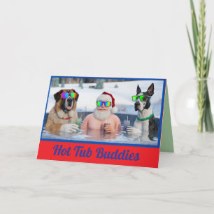 Cartes Pour Fêtes Annuelles Bébés dans le jacuzzi