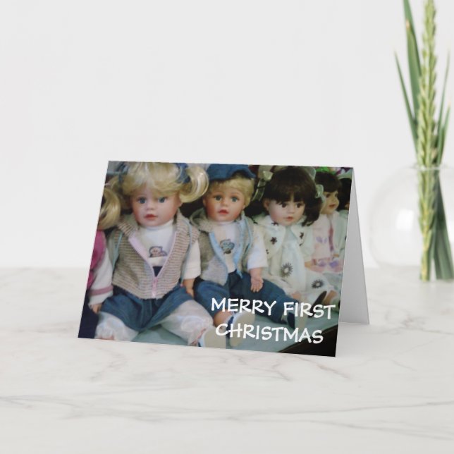CARTES POUR FÊTES ANNUELLES "BÉBÉ'S FIRST CHRISTMAS" DE BEAUCOUP DE BÉBÉS (Devant)