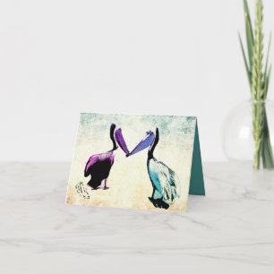 Cartes Pour Fêtes Annuelles Bec à beak