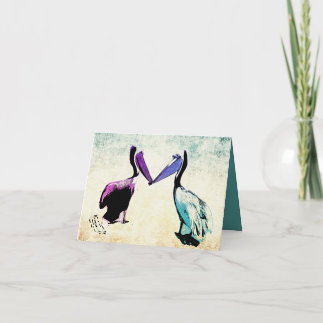 Cartes Pour Fêtes Annuelles Bec à beak (Devant)