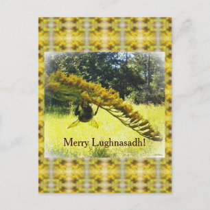 Cartes Pour Fêtes Annuelles Bee & Goldenrod Lughnasadh Lammas Harvest