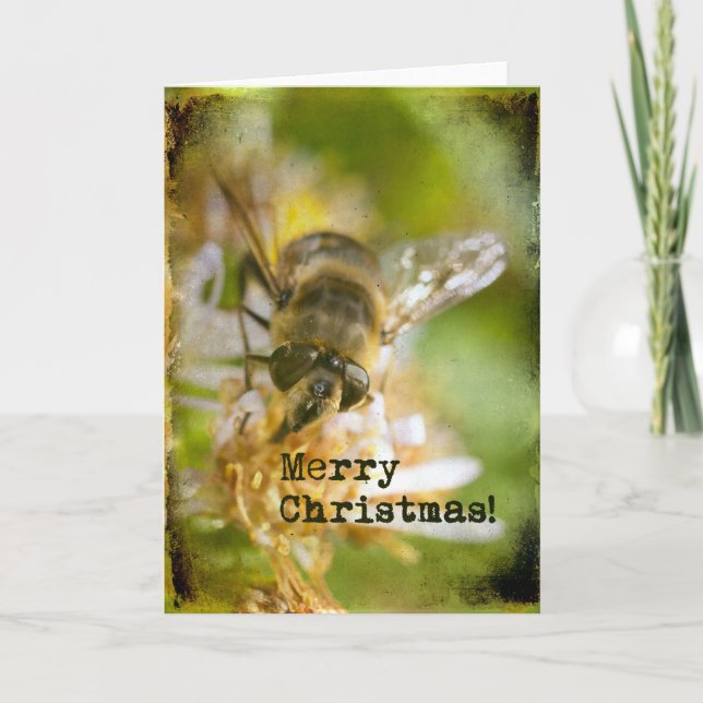 Cartes Pour Fêtes Annuelles Bee Joyeux Noël (Devant)