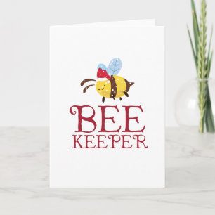 Cartes Pour Fêtes Annuelles Bee Keeper Édition de Noël