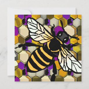 Cartes Pour Fêtes Annuelles Belle abeille