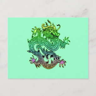 Cartes Pour Fêtes Annuelles Belle année des cadeaux de dragon