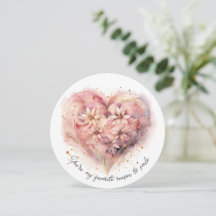 Belle Aquarelle couleur Rose Coeur