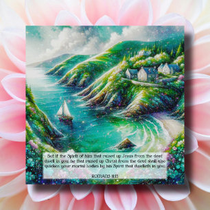 Cartes Pour Fêtes Annuelles Belle aquarelle mer Voilier Pâques